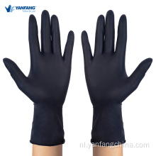Grote zwarte lang wegwerp examen nitril latex handschoenen